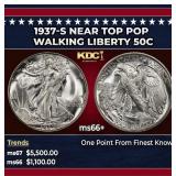 1937-s Walking Liberty Half Dollar Near Top Pop 50