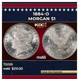 1884-o Morgan Dollar $1 Grades ms65