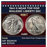 1941-s Walking Liberty Half Dollar Near Top Pop 50