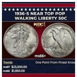 1936-s Walking Liberty Half Dollar Near Top Pop 50
