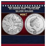 2023 Samoa $5 Green Lantern DC Comics Coin - 1 oz