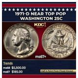 1971-d Washington Quarter Near Top Pop 25c ms67+ S