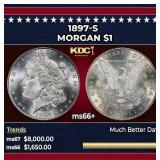 1897-s Morgan Dollar $1 ms66+ SEGS