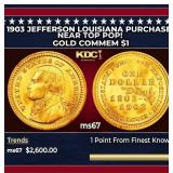 1903 Jefferson Louisiana Purchase Gold Commem Doll