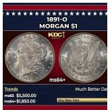 1891-o Morgan Dollar $1 ms64+ SEGS