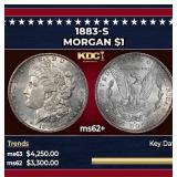 1883-s Morgan Dollar $1 ms62+ USCG