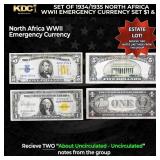 Set of 1934/1935 North Africa WWII Emergency Curre