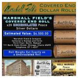 MARSHALL FIELDS RARE UNC BLUE Lvl 20 Coin Peace Ro