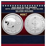 2023 Niue $2 The Smurfs 65th Anniversary Coin - 1