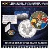 Jesus Christ - Birth Colorized 1oz .999 Fine Silve