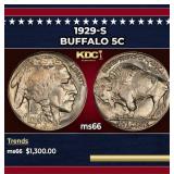 1929-s Buffalo Nickel 5c ms66 SEGS