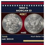 1900-s Morgan Dollar $1 Grades ms63