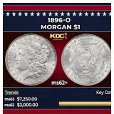1896-o Morgan Dollar $1 ms62+ USCG