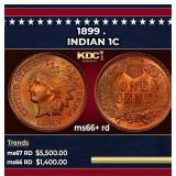1899 Indian Cent . 1c ms66+ rd SEGS