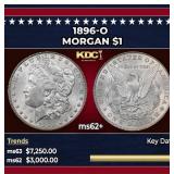1896-o Morgan Dollar $1 ms62+ USCG