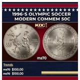 1996-s Olympic Soccer Modern Commem Half Dollar 50