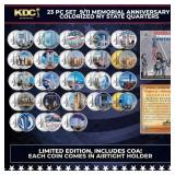 23 Pc Set  9/11 Memorial Anniversary Colorized NY