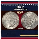 1883-p Morgan Dollar $1 Grades ms64