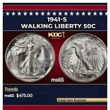 1941-s Walking Liberty Half Dollar 50c Grades ms65