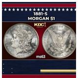 1881-s Morgan Dollar $1 Grades ms63