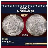 1902-o Morgan Dollar $1 Grades ms65