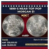 1899-s Morgan Dollar Near Top Pop $1 ms66+ SEGS