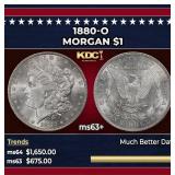 1880-o Morgan Dollar $1 ms63+ SEGS