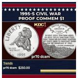 1995-S Civil War Proof Modern Commem Dollar $1 pr7