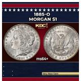1885-o Morgan Dollar $1 Grades ms64+