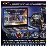 Limited Edition 8 Coin X-men Movie Gold Plated Col