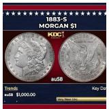 1883-s Morgan Dollar $1 au58 SEGS