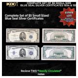 Complete Set of $5 Small Size Blue Seal Silver Cer