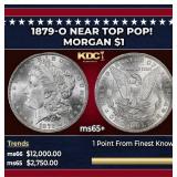 1879-o Morgan Dollar Near Top Pop! $1 ms65+ SEGS