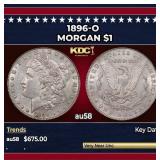 1896-o Morgan Dollar $1 au58 SEGS