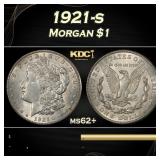 1921-s Morgan Dollar $1 Grades ms62+