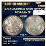 1878-s Morgan Dollar Colorfully Toned TOP POP! $1