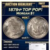 1879-p Morgan Dollar TOP POP! $1 ms67+ SEGS