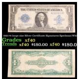 1923 $1 large size Silver Certificate Grades xf Si