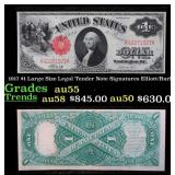1917 $1 Large Size Legal Tender Note Grades Choice