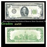 1934 $100 Green Seal Federal Reserve Note Clevelan