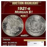 1921-s Morgan Dollar $1 ms65+ SEGS