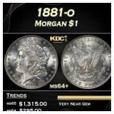 1881-o Morgan Dollar $1 Grades ms64+