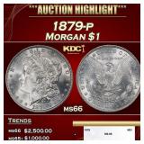 1879-p Morgan Dollar $1 ms66 SEGS