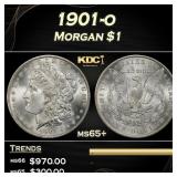 1901-o Morgan Dollar $1 Grades ms65+