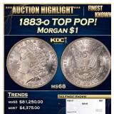 1883-o Morgan Dollar TOP POP! $1 ms68 SEGS