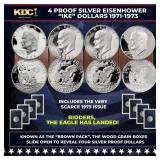 1971-1974 Full US Mint Silver Proof "Brown Ikes" R