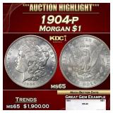 1904-p Morgan Dollar $1 ms65 SEGS