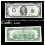 1934 $100 Green Seal Federal Reserve Note Kansas C