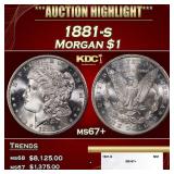 1881-s Morgan Dollar $1 ms67+ SEGS