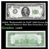 1928A $100 Green Seal Federal Reserve Note "Redeem